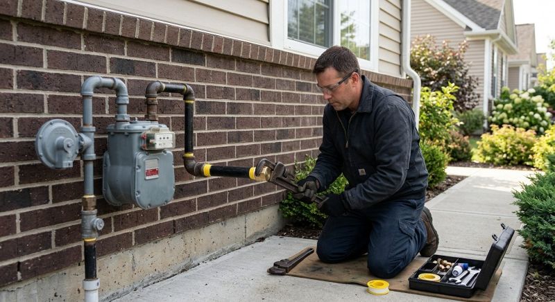 Gas Line Rerouting in Fredericksburg, VA